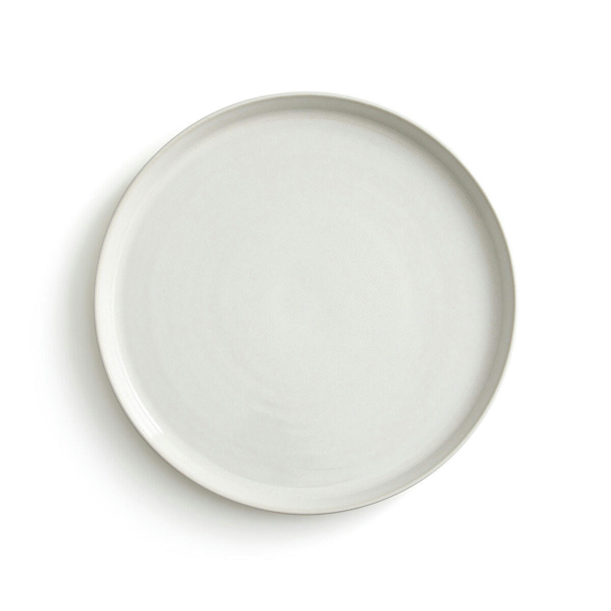 Lot 4 assiettes plates grès émail réactif, Sacha