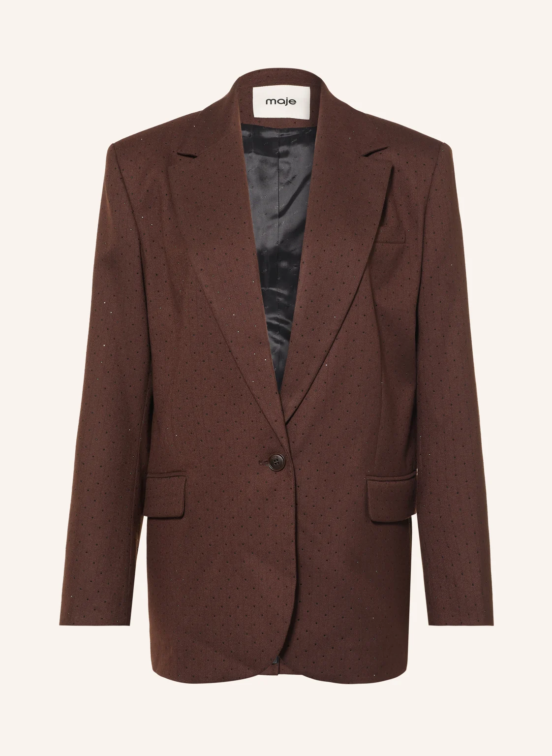 maje Blazer mit Schmucksteinen
