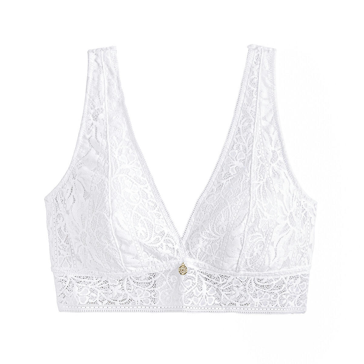 Soutien-gorge bralette sans armatures en dentelle