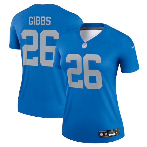 Jahmyr Gibbs Detroit Lions Nike Women's Alternate Legend Player Performance Top -  Blue