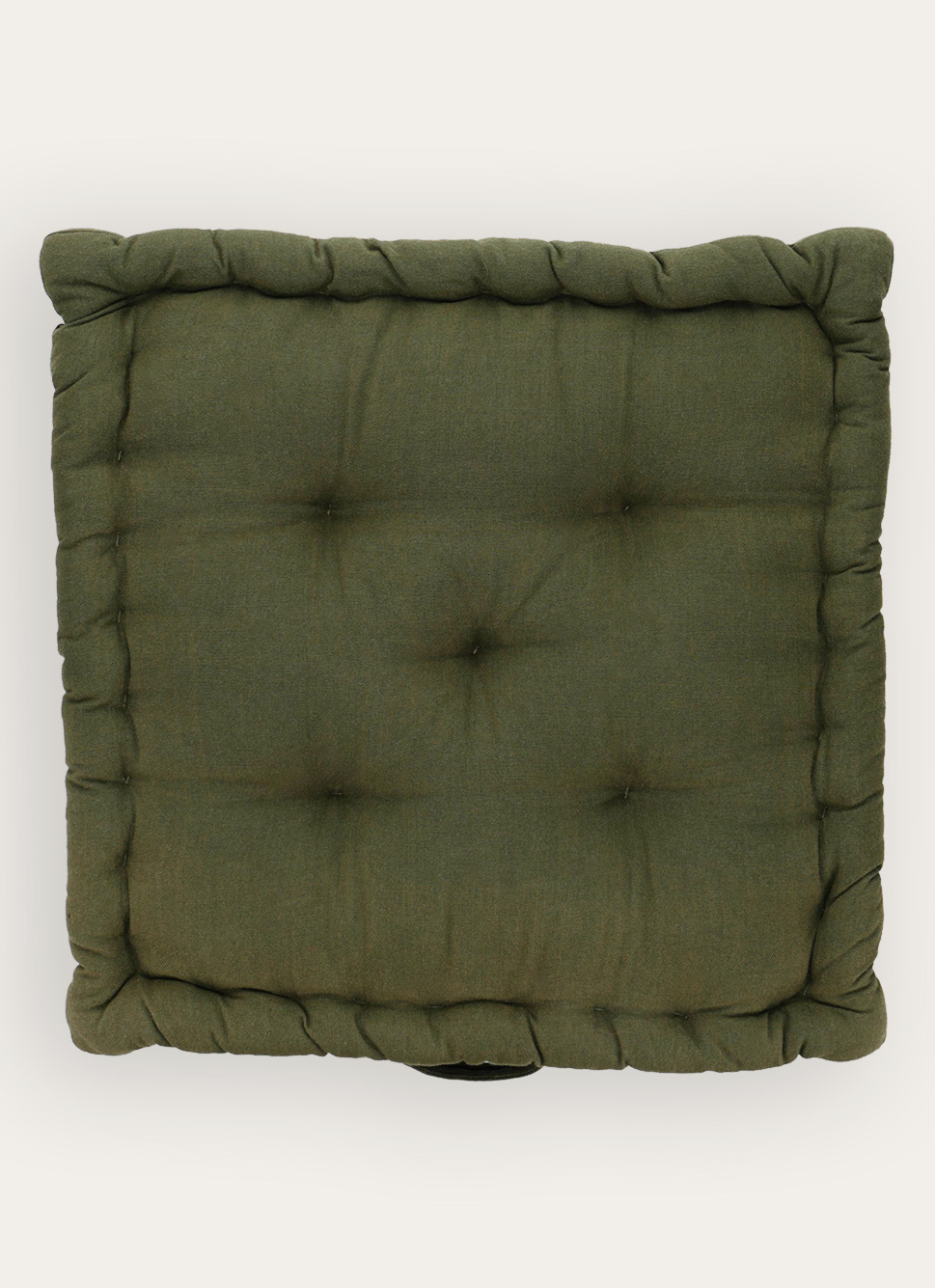 COUSSIN DE SOL EN COTON KAKI