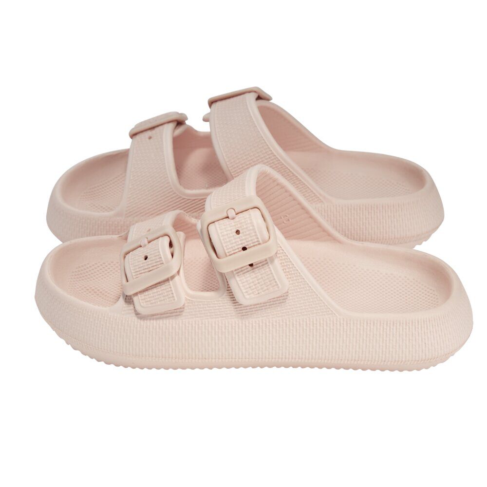 Sandales enfant 2 brides plastique rose 32/33