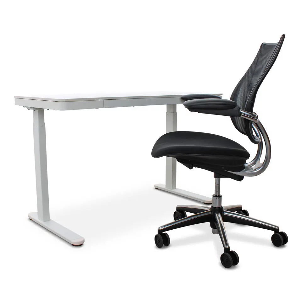 Home Office - Elektrisch verstelbaar zit-sta bureau - Wit - 120 x 60
