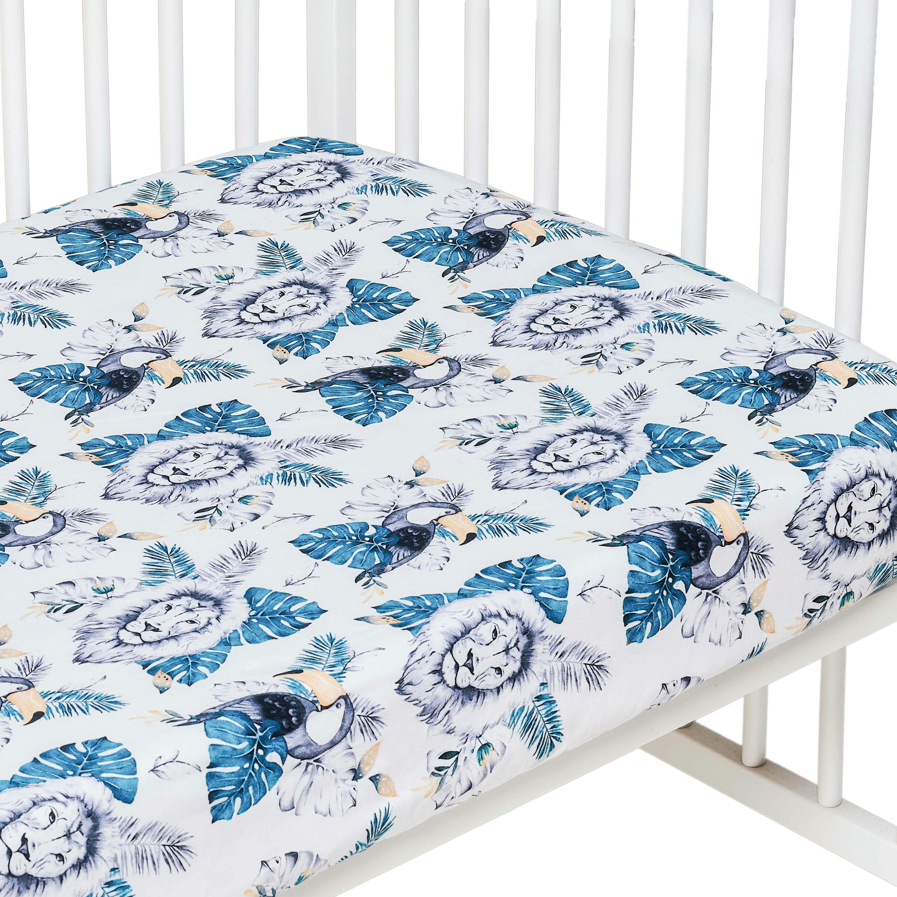 SAVANA - Drap housse lit bébé en 100% coton  SAVANA 60x120