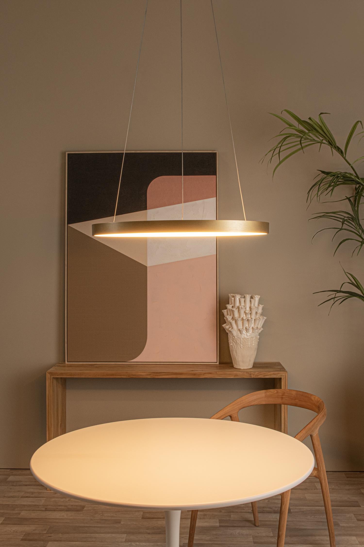 Lucide hanglamp VIDAL - Geïntegreerde LED - Mat Goud / Messing
