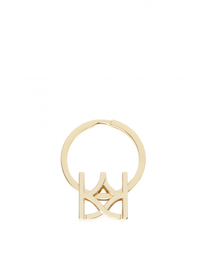 Gold monogrammed key ring by KAZAR