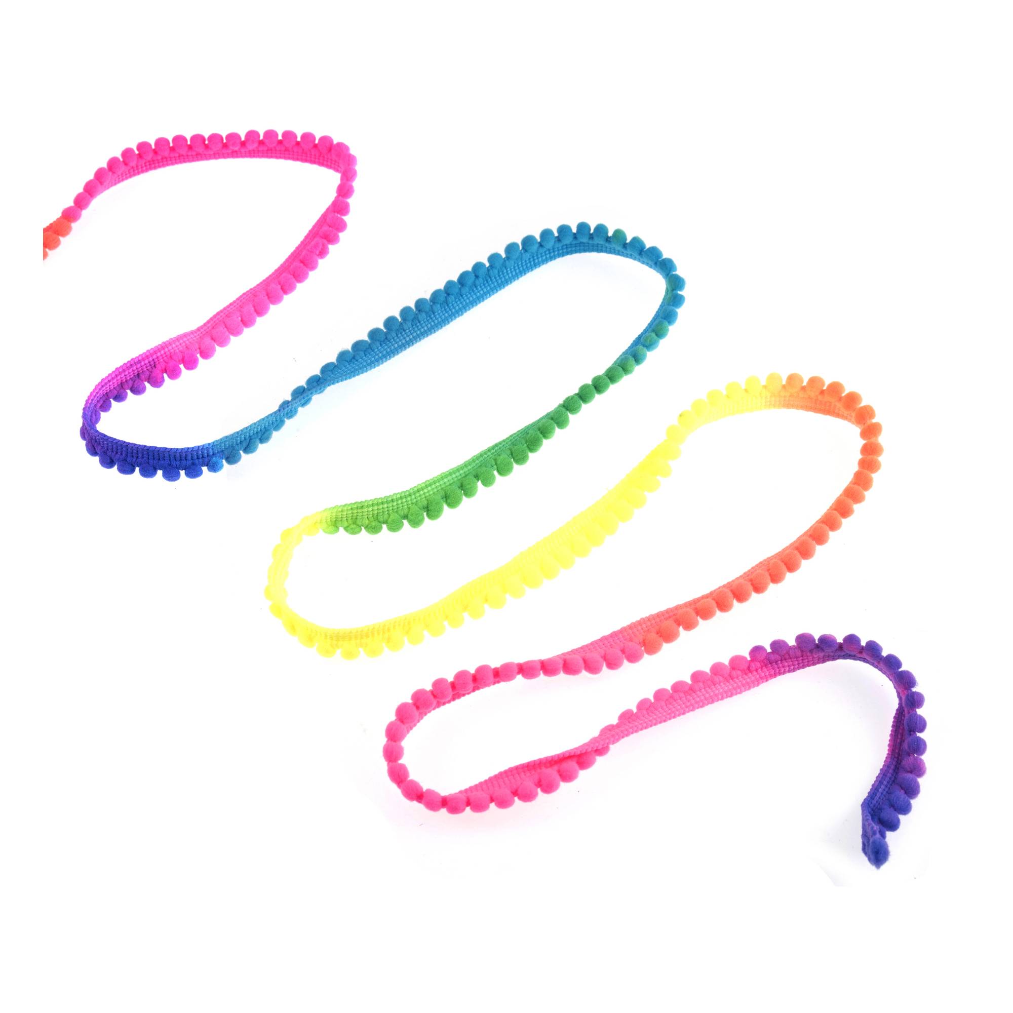 Neon 10mm Pom Pom Trim by the Metre
