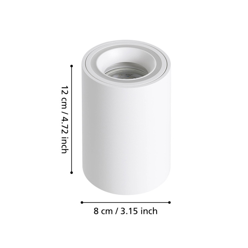 Spot LED Carosso-Z blanc connecté GU10 RGB 4,9 W EGLO