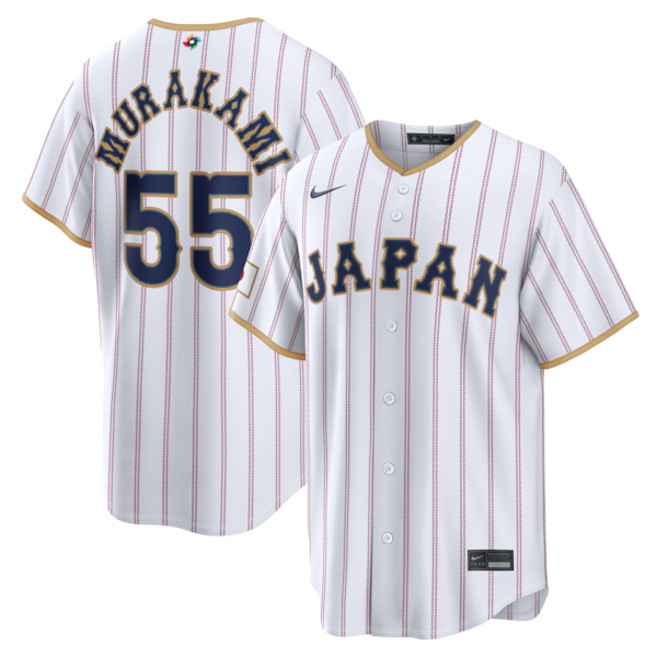 Munetaka Murakami Japan Baseball Nike 2026 World Baseball Classic Home Stadium Jersey - White/Navy