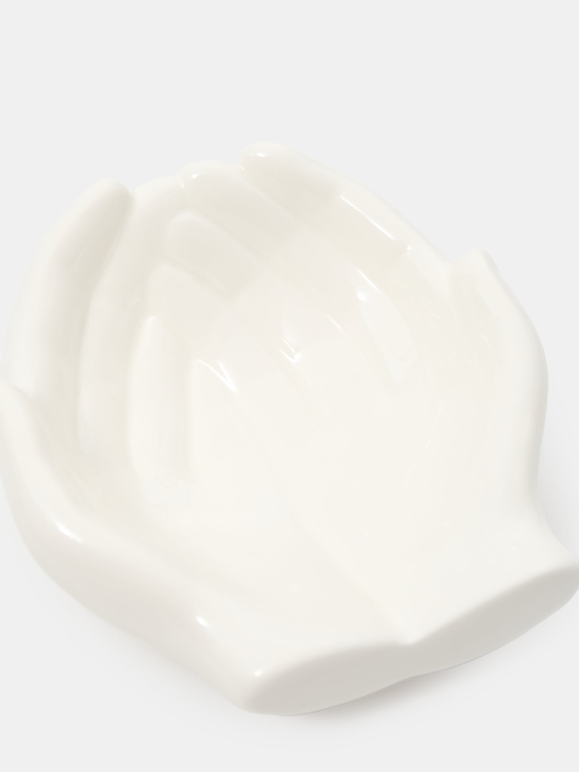 Ceramiczna taca dekoracyjna w kształcie dłoni