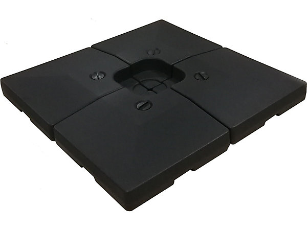 4 Dalles à lester pour gros parasol déporté4 x 3104 KGNoir