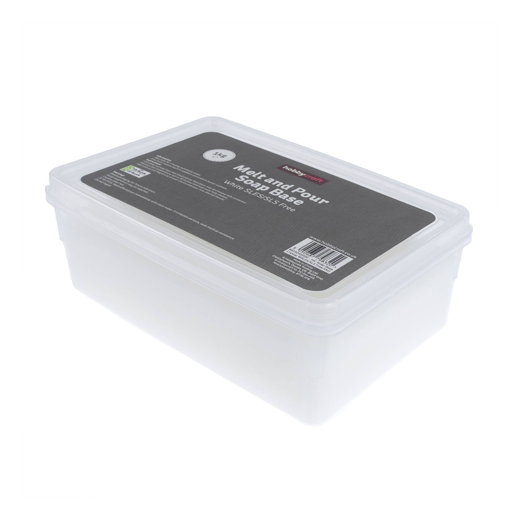 White SLES Melt and Pour Soap Base 1kg