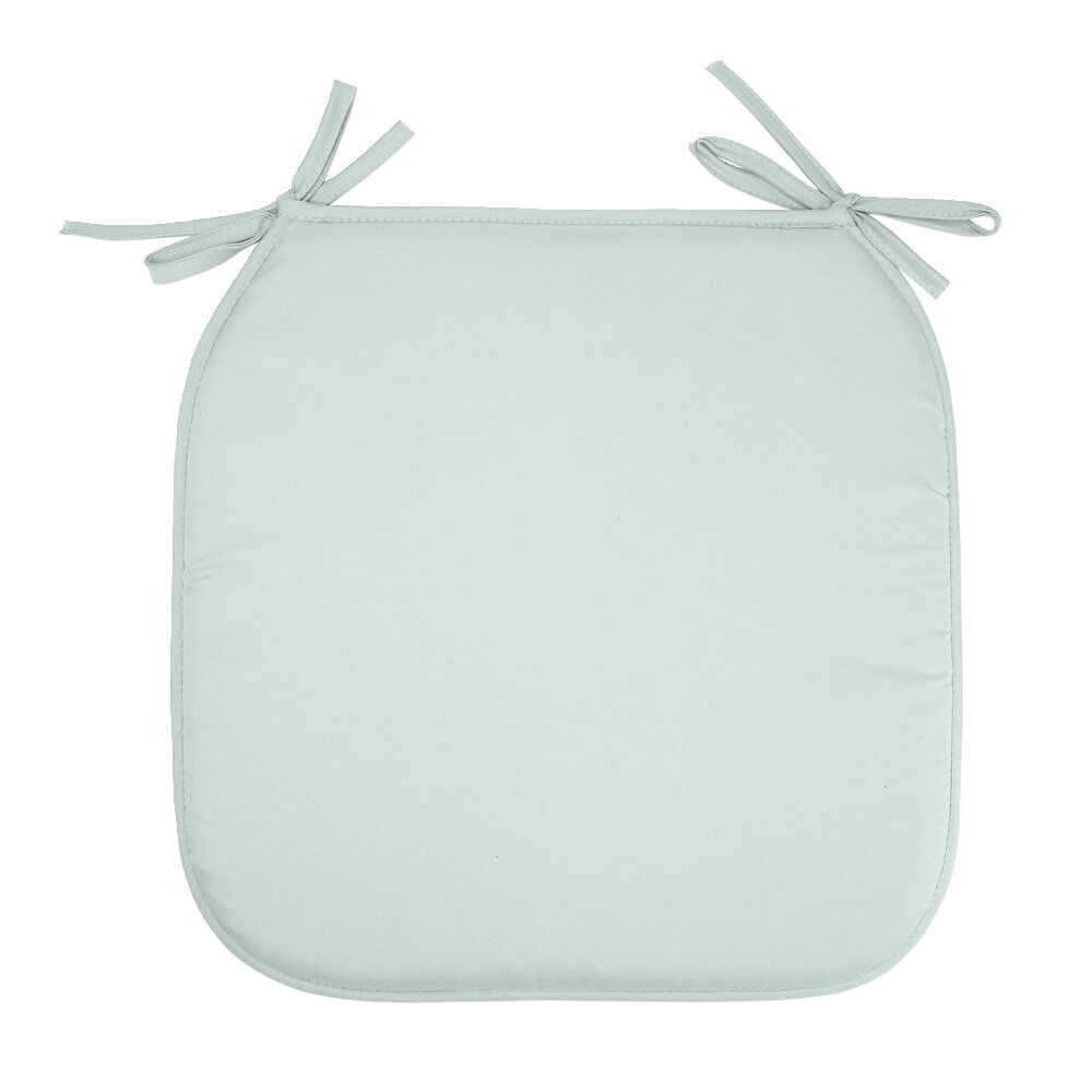 Galette de chaise carrée 38x38cm vert céladon