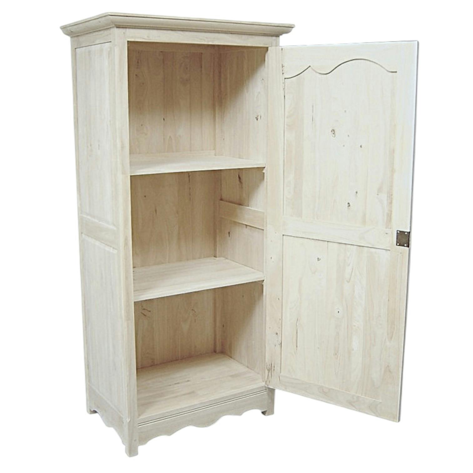 Armoire Hévéa 1 porte 86x54x180cm TRADITION
