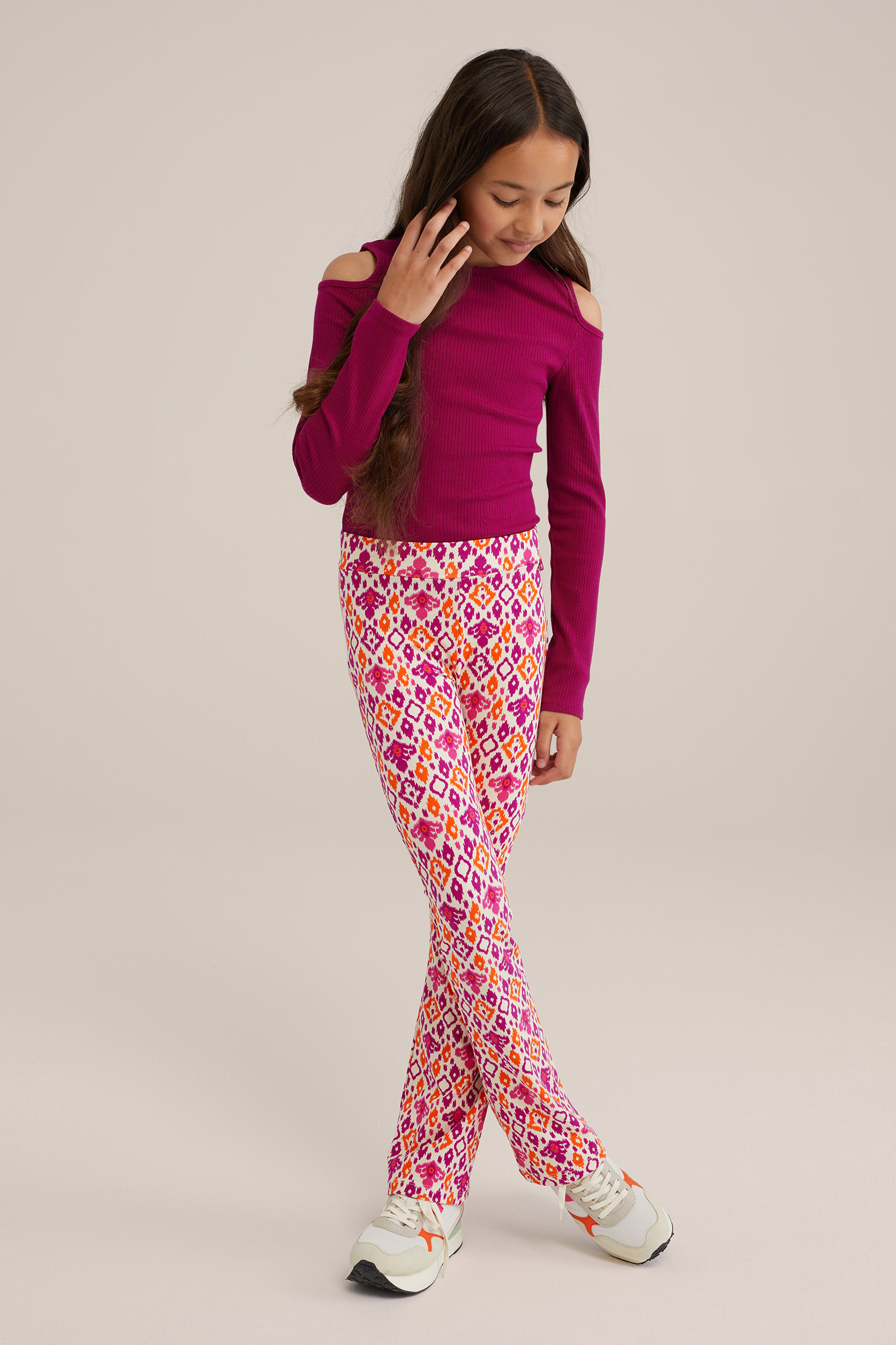 Meisjes T-shirt met structuur