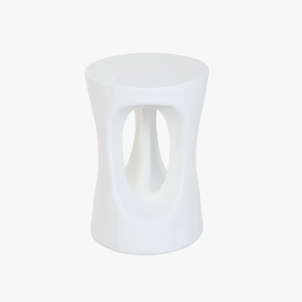 Mesa Auxiliar Branca Magnesia 35 cm ZENA