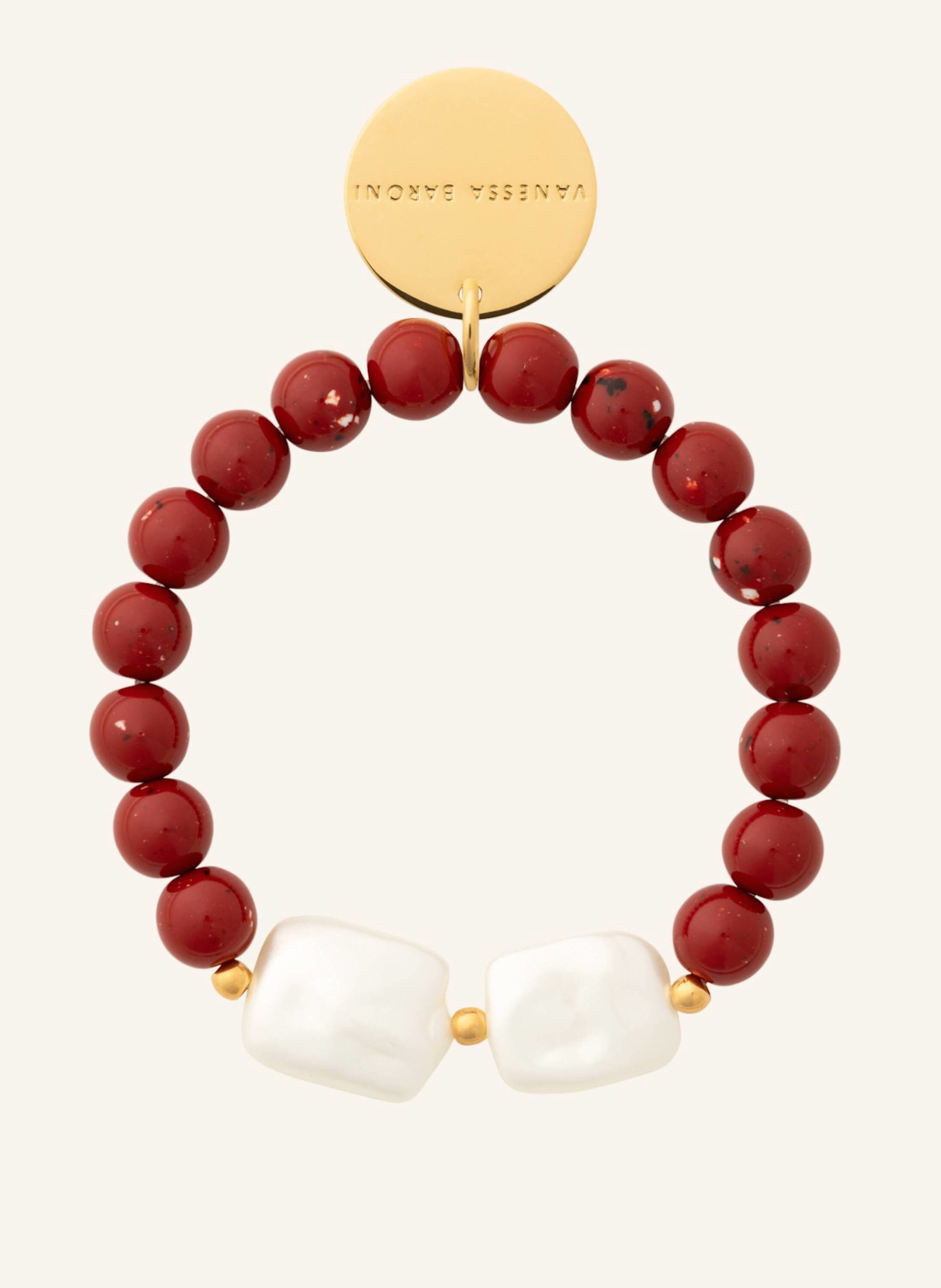 VANESSA BARONI Armbänder BEACH BEADS FLEX BRACELET CORAL by GLAMBOU