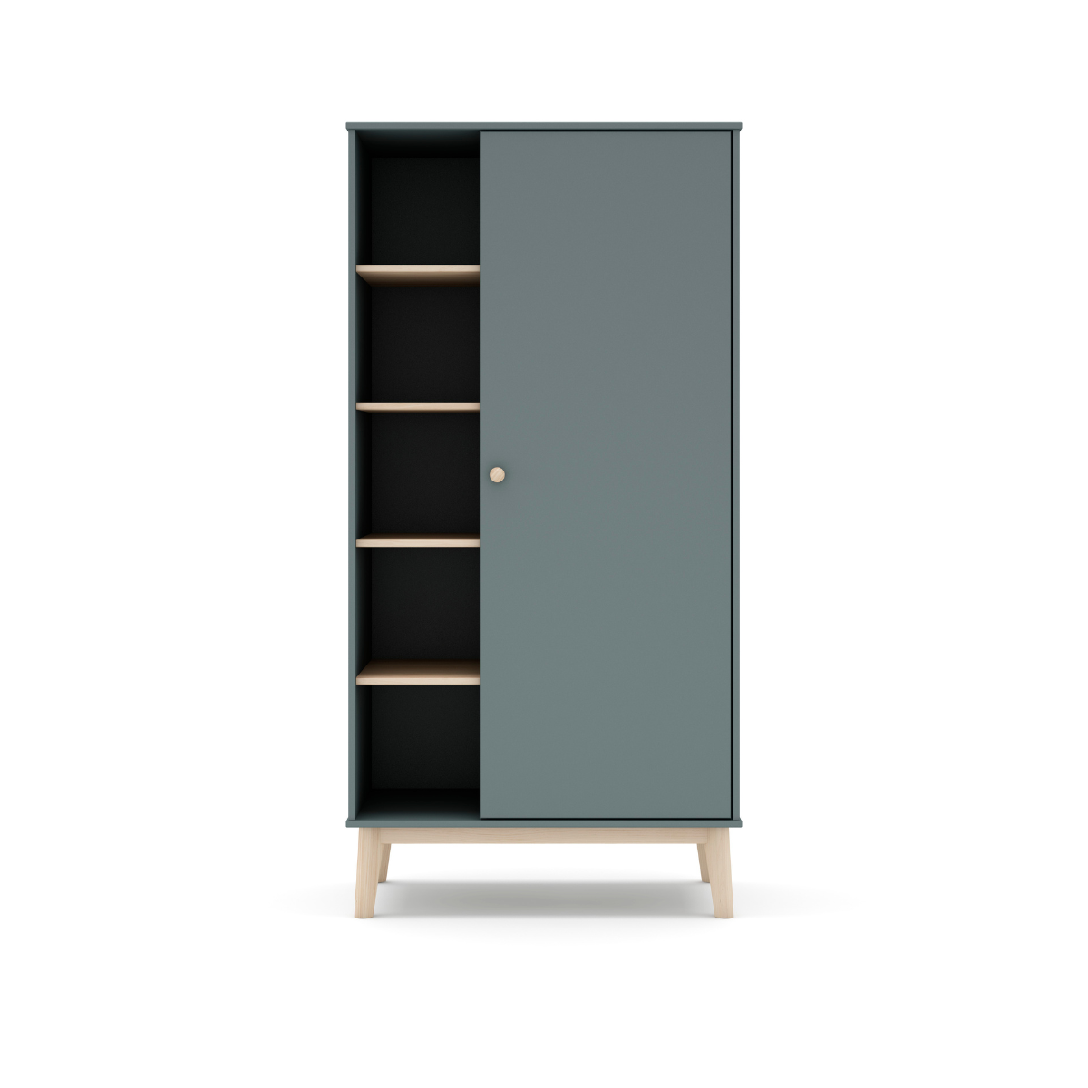 Calicosy - SIMON Garderobe - Wit - 90x52x181 cm