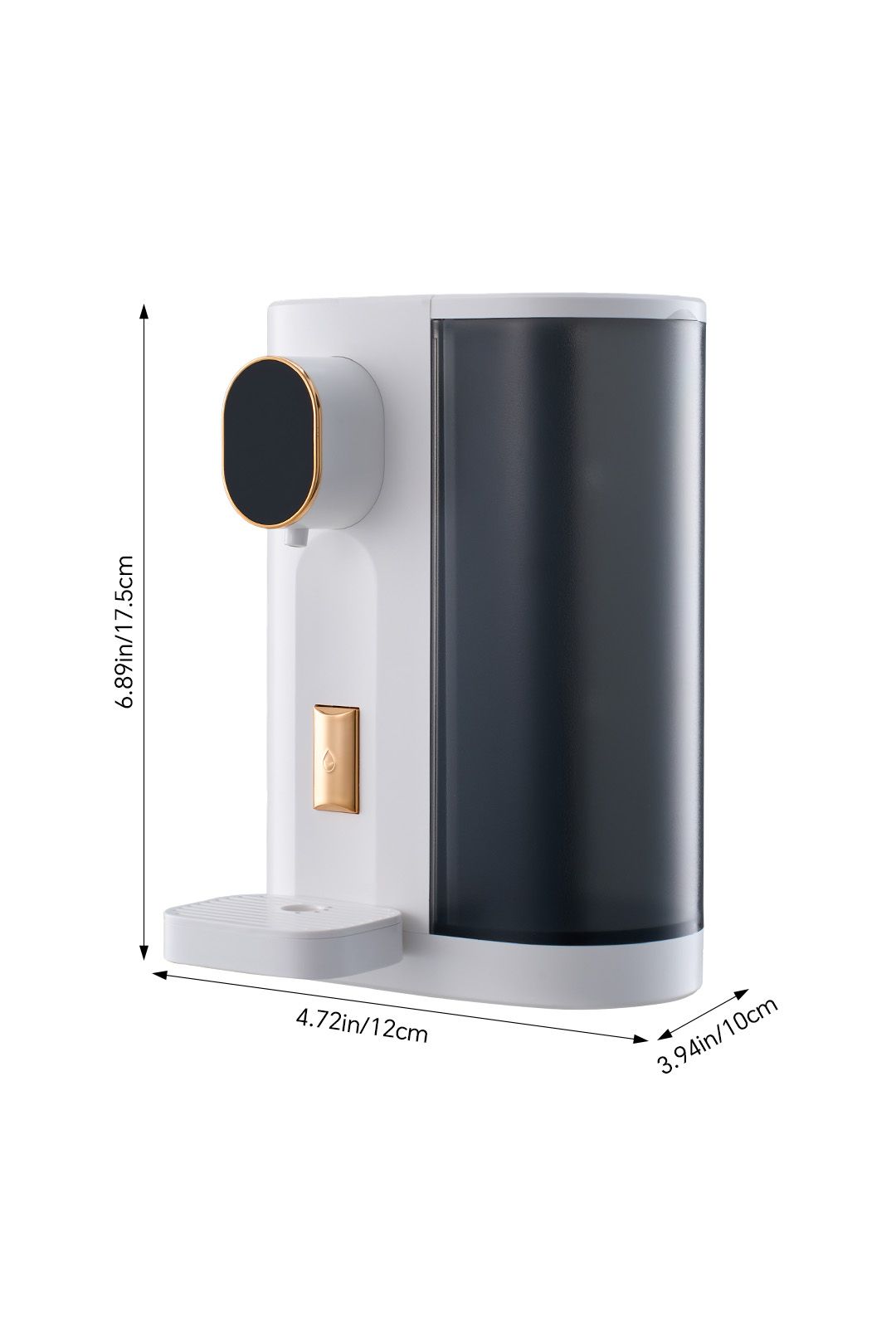 Living and Home Electric Mouthwash Dispenser with Magnetic Cups for Bathroom