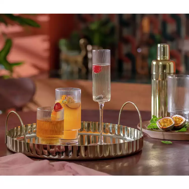 Habitat Gold Tone Tray