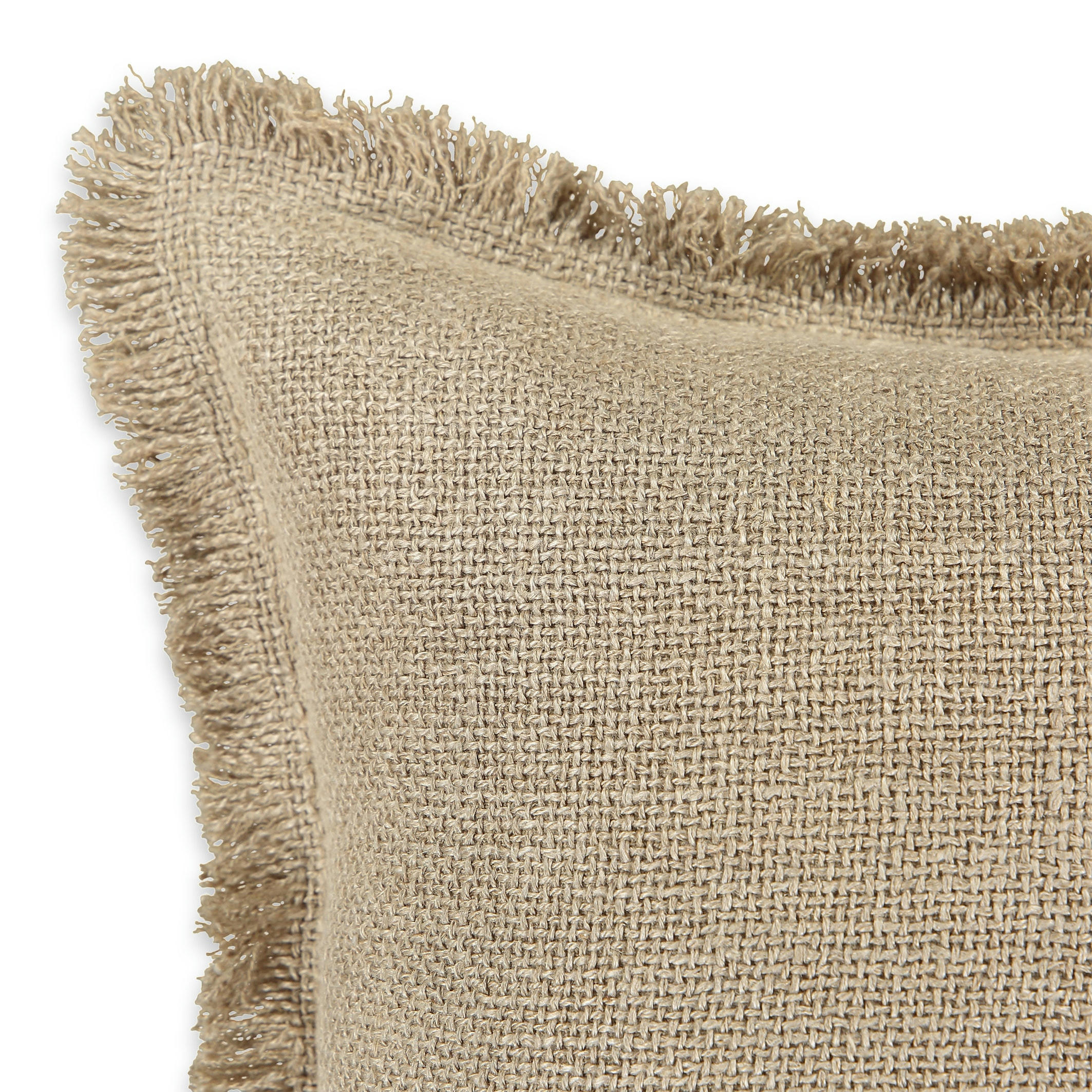 Housse de coussin en lin brut Naoli