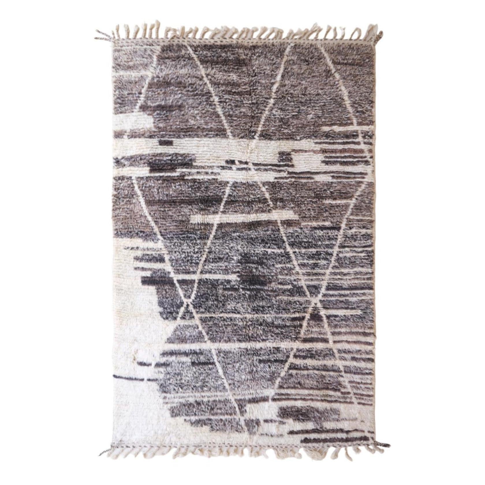 AFK Living vloerkleed Berber - handgemaakt - Wol - 80 cm x 240 cm