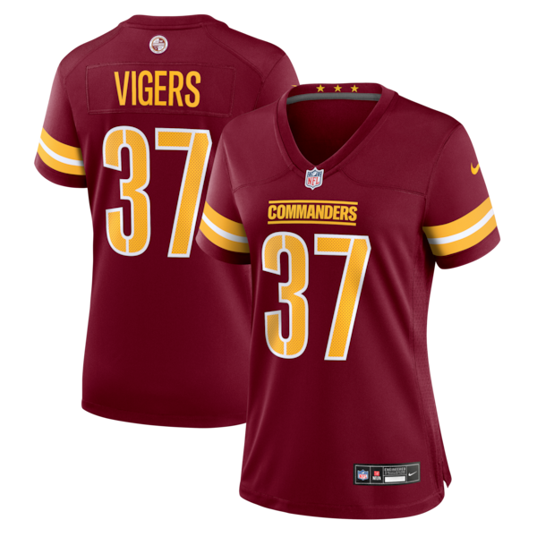 Car'lin Vigers Washington Commanders Nike Women's Team Game Jersey -  Burgundy