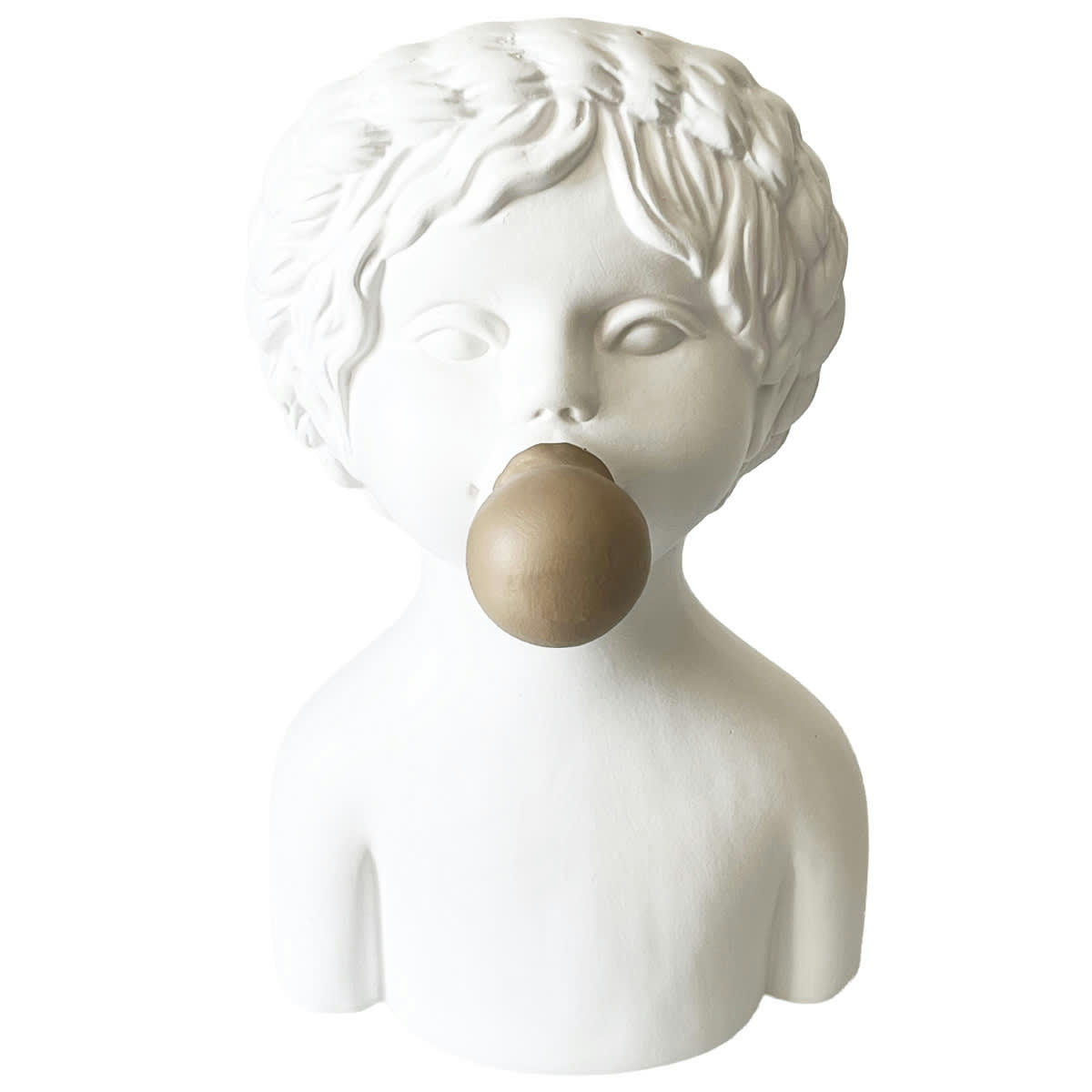 - Vase fillette Bubble blanc 26 cm