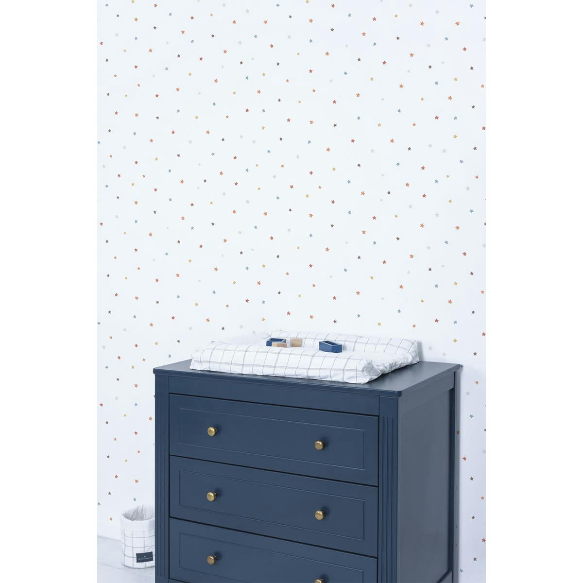 GENTLE FRIENDS - Papier peint Stars Mix Colors (50 cm x 10 m)