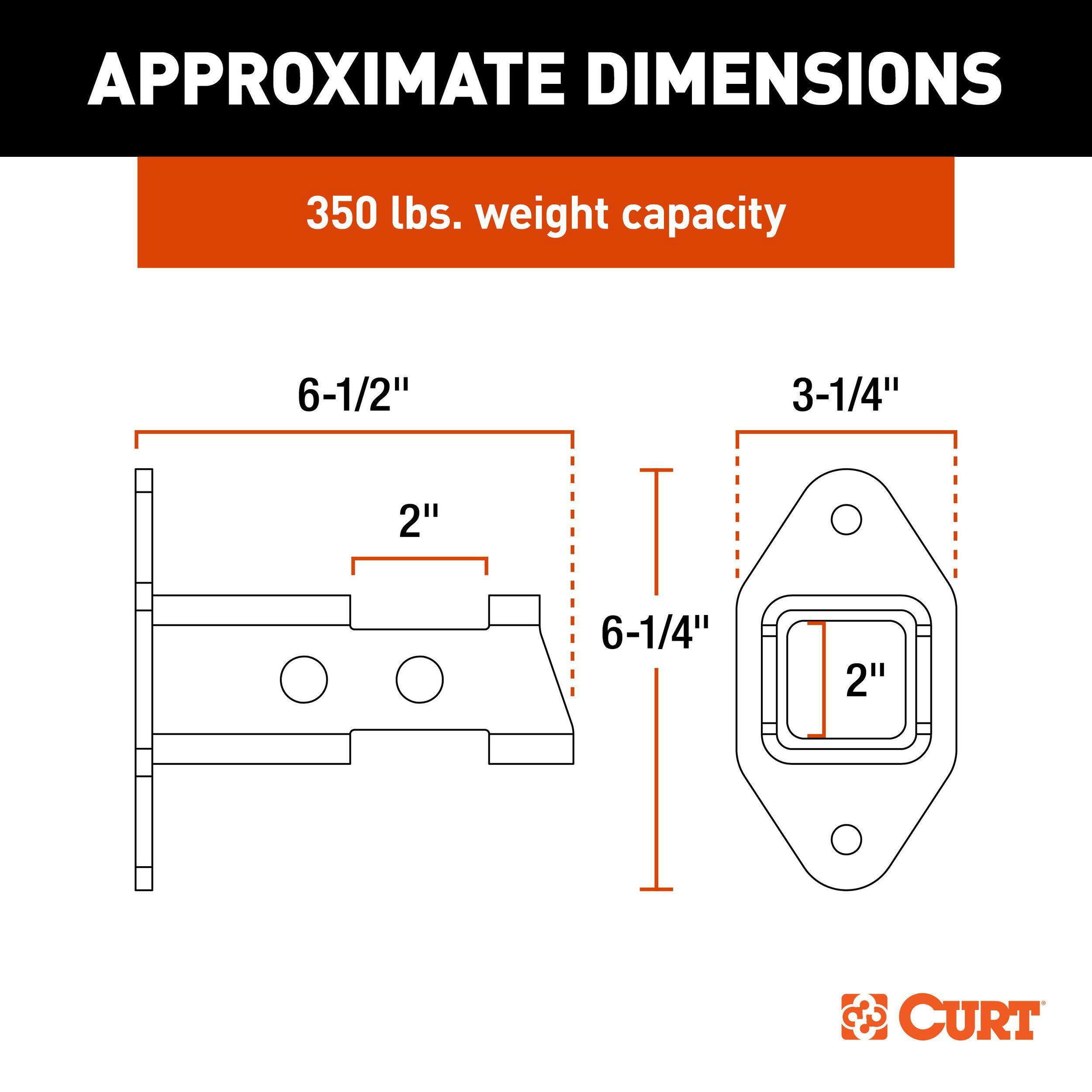 CURT 45069 Hitch Accessory Wall Mount, 2