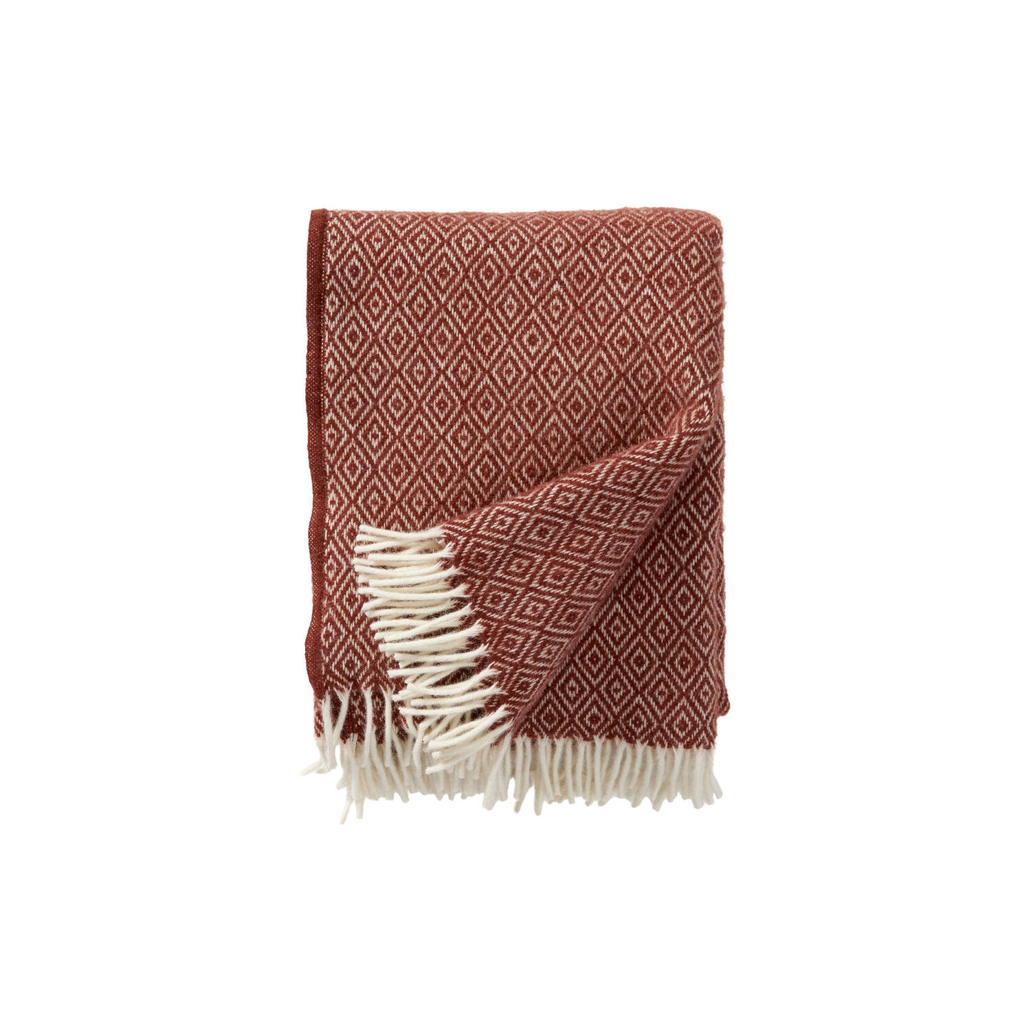 Stella uld plaid, rust