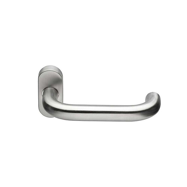 Bequille double sur rosace etroite Heracles Jade 1294 inox brosse