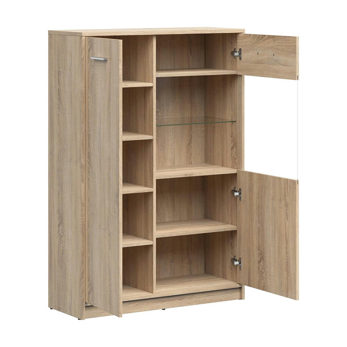 - Vaisselier 2 portes stratifiés naturel