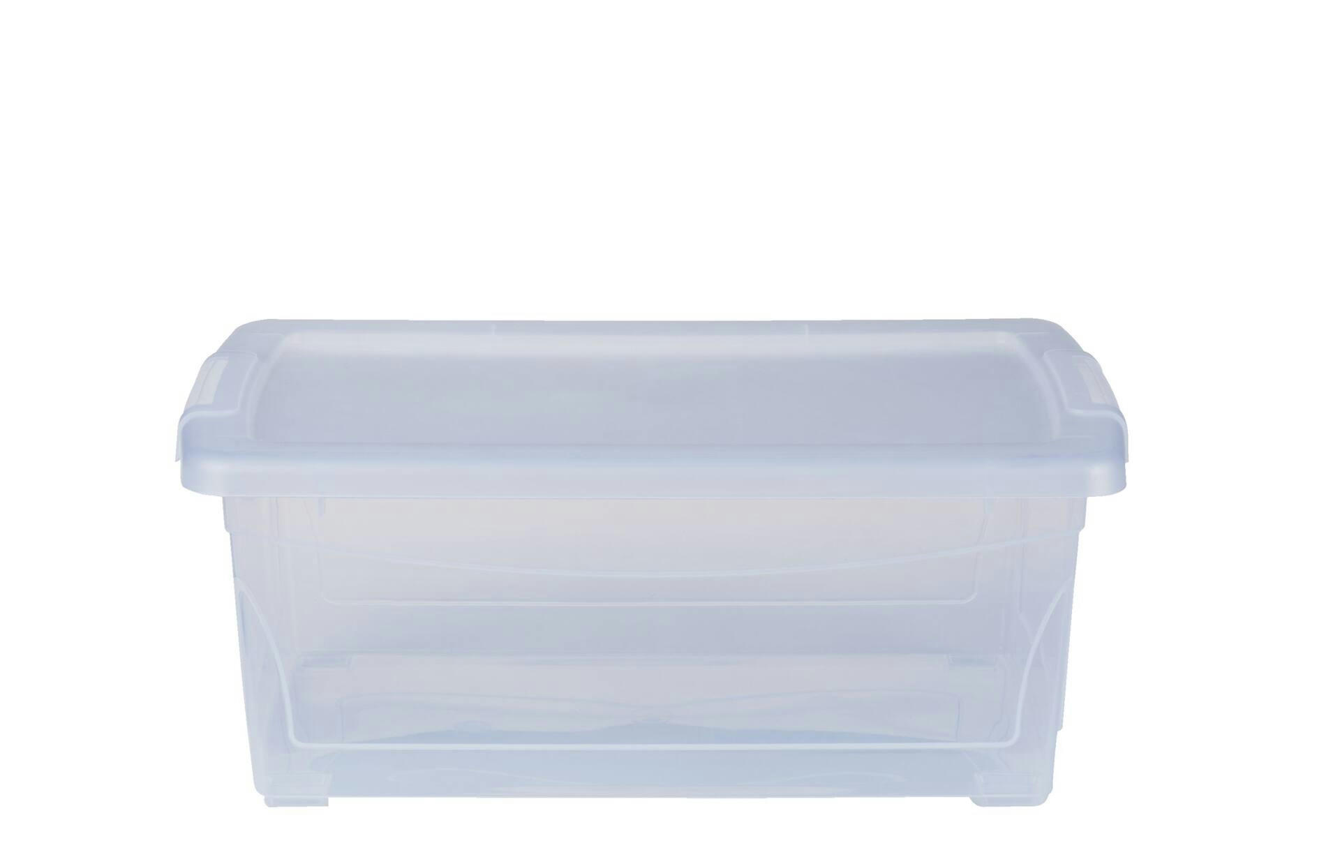 type A Clarity Transparent Storage Box with Lid, 15-L