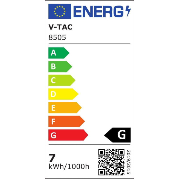 Lampa wisząca VT-1036 biała LED 1x7W Neutralna biel 360lm V-TAC