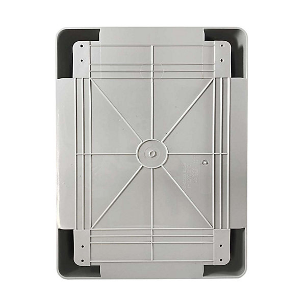 Abs352515 Ide Coffret Abs étanche Ip65 350x250x150 Porte Opaque - Avec Plaque De Montage