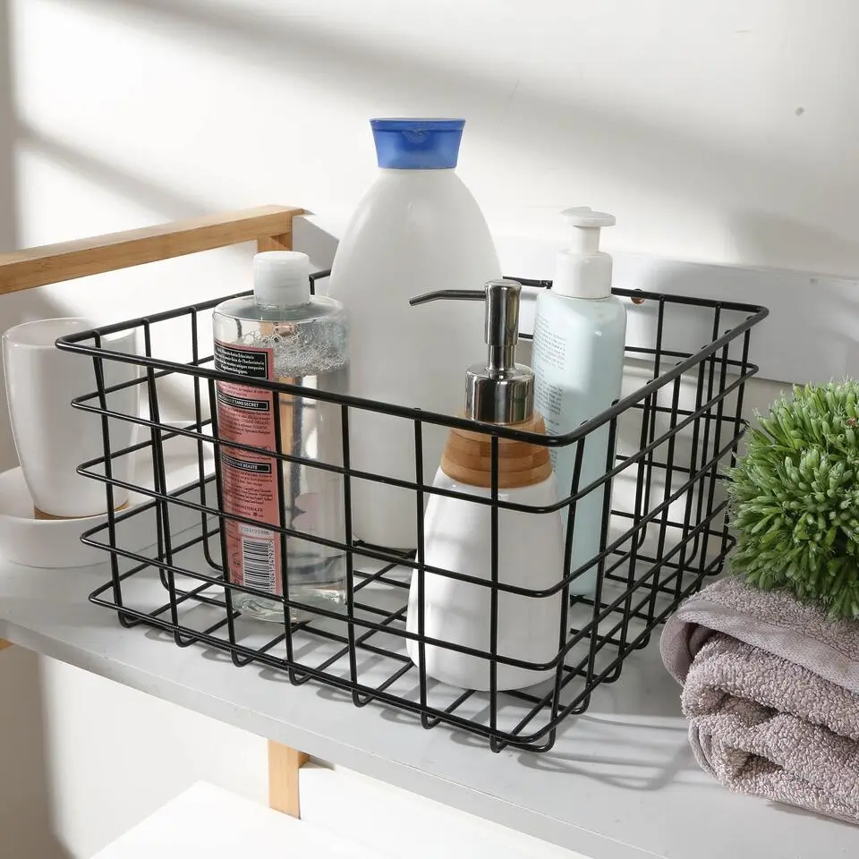 Calicosy - Draadmand - Zwart - 27x27x16 cm