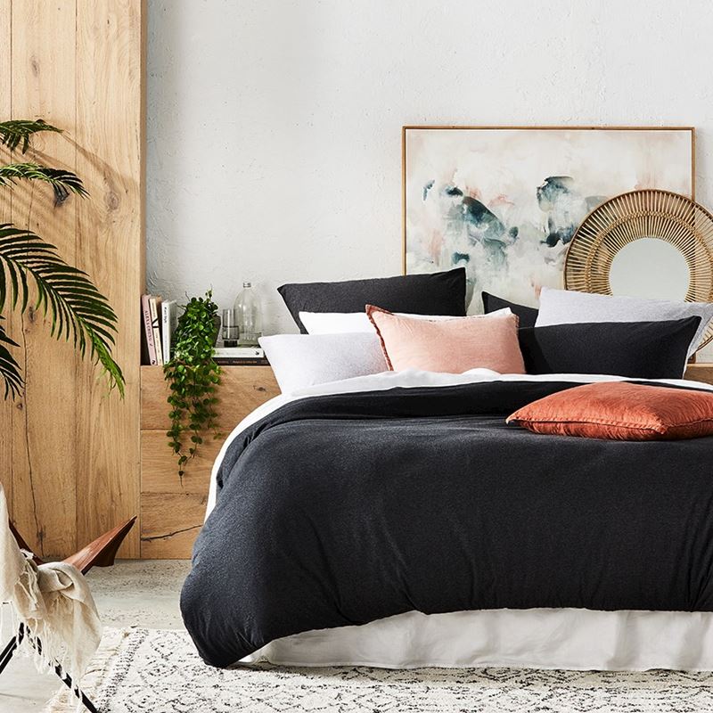Ultra Soft Jersey Black Marble Pillowcase