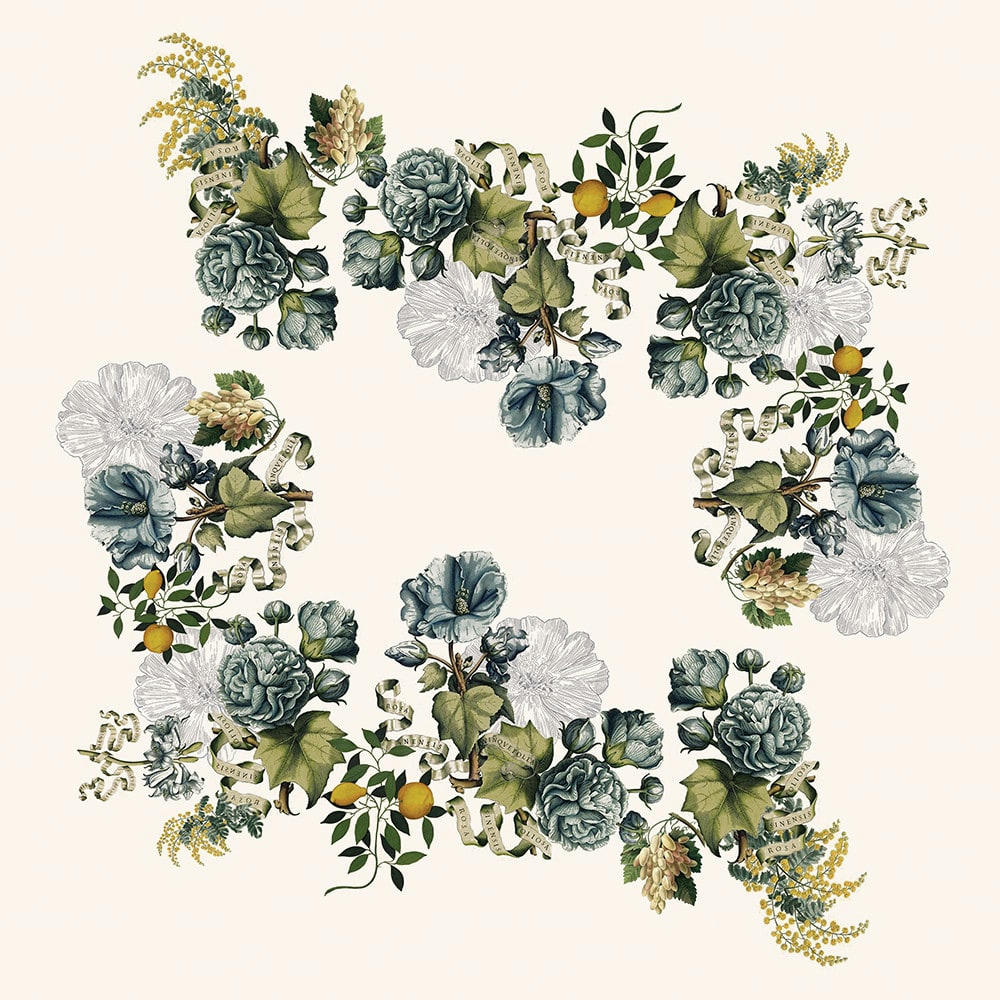 GIARDINO NATUREL - Nappe  pur lin multicolore 155x225