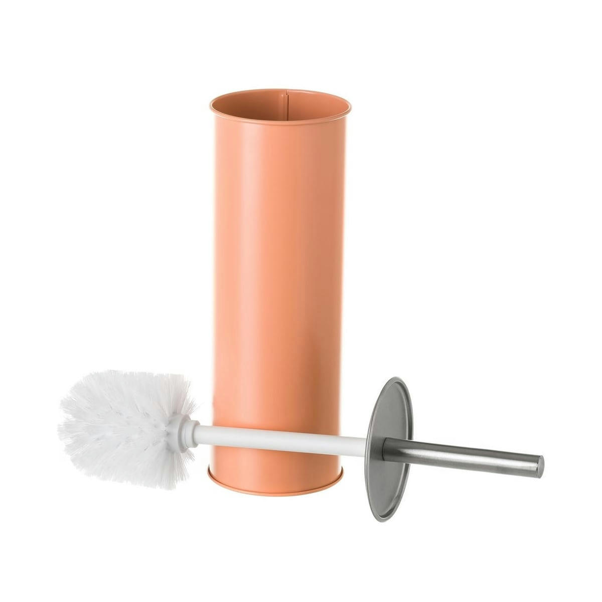 MÉTAL - Balai brosse WC métal orange