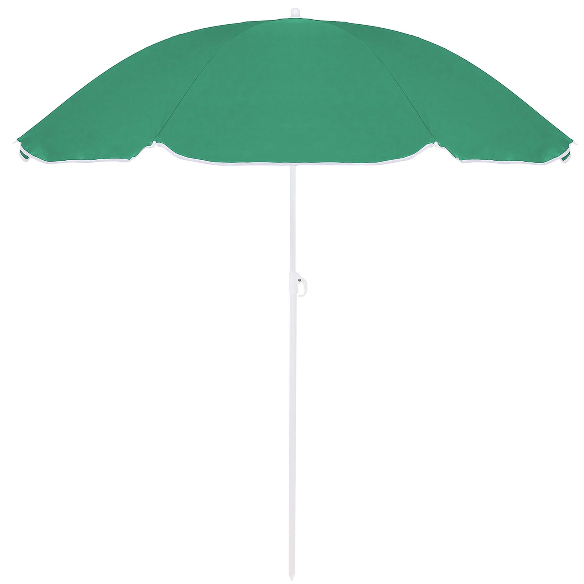 Parasol ogrodowy, składany parasol plażowy, z regulacją wysokości turkusowy