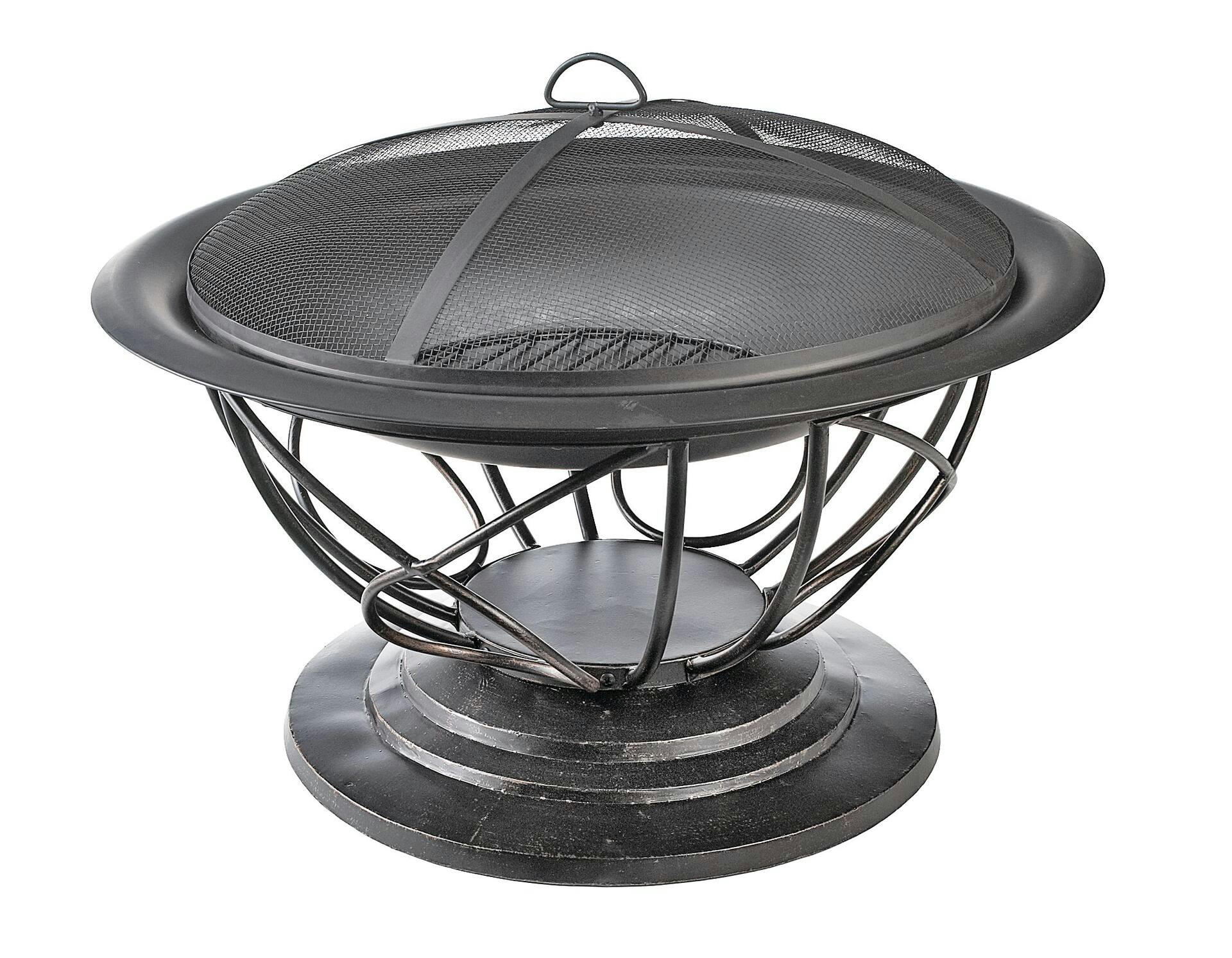 For Living Savona Round Wood Burning Outdoor Fire Bowl/Fire Pit,  29.5 x 20-in