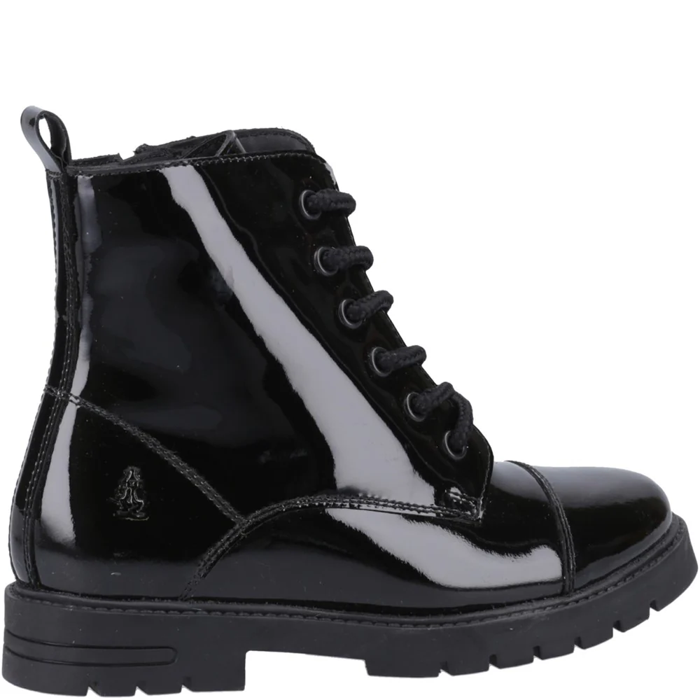 Hush Puppies Lauren Patent Junior School Shoes