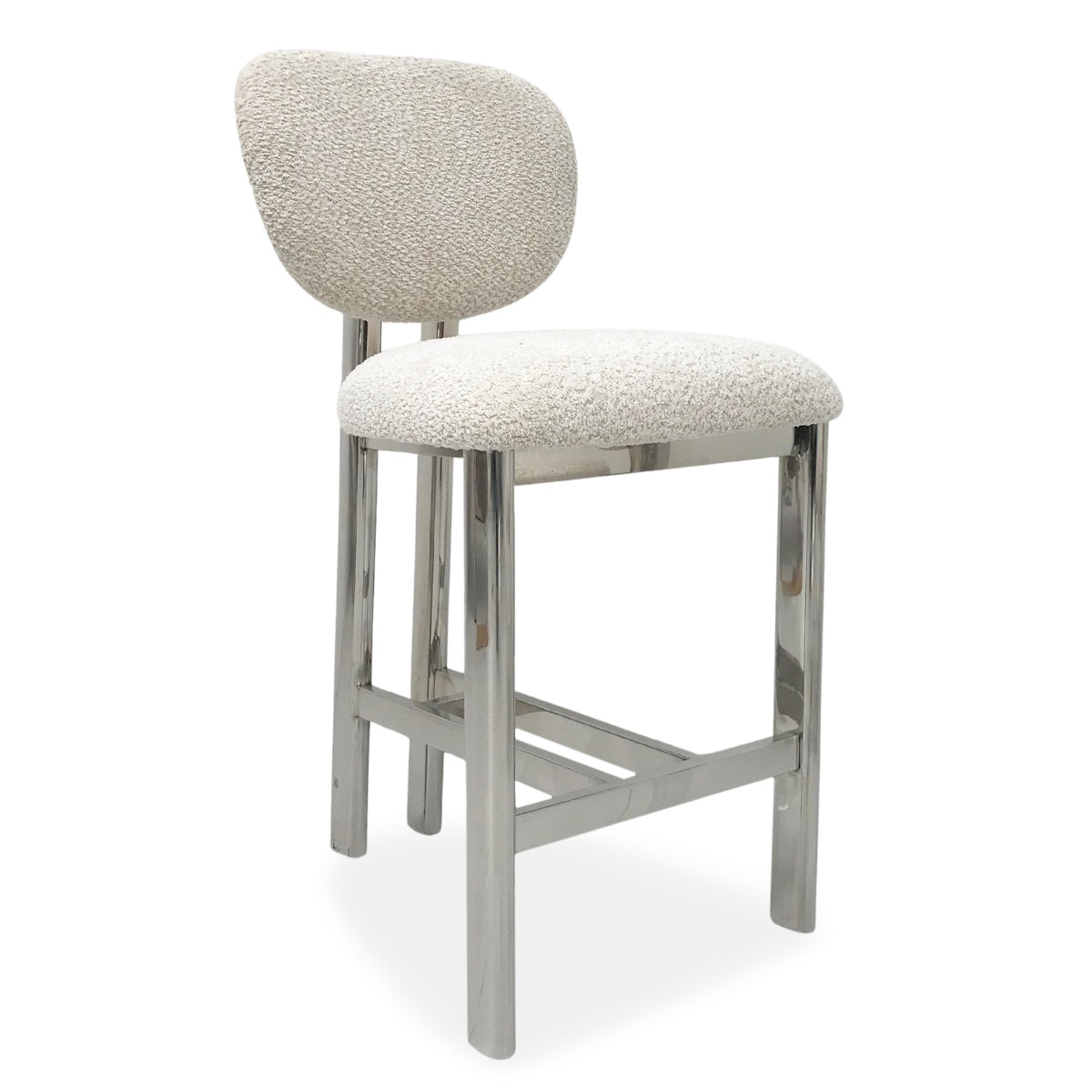 DÉJA Living Barstoel Bjerka - Beige/Chrome