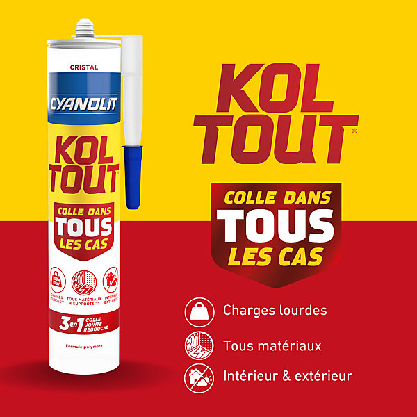 Colle Koltout Transparente cartouche 290 ml Cyanolit