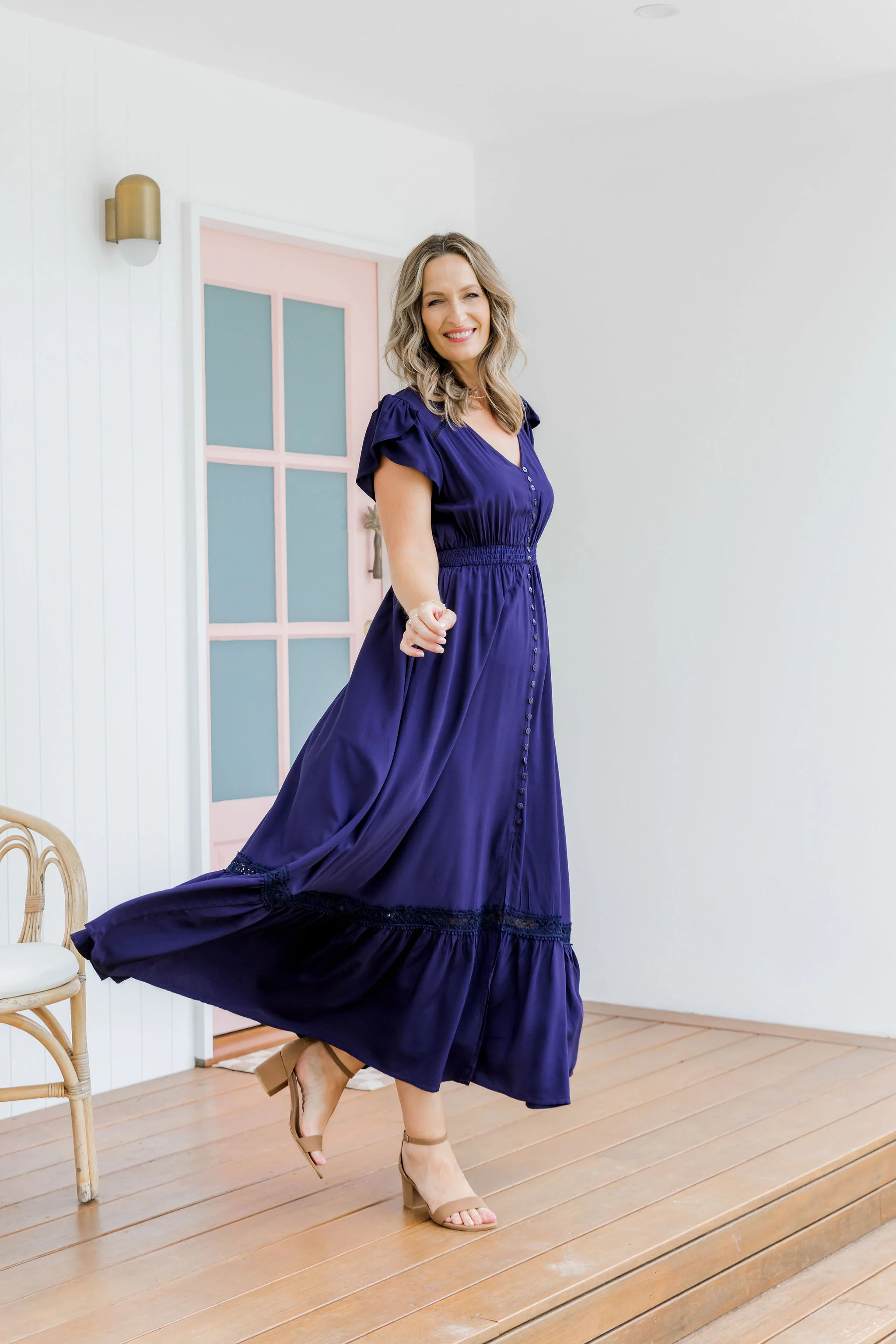 Louisa Maxi Dress in Midnight