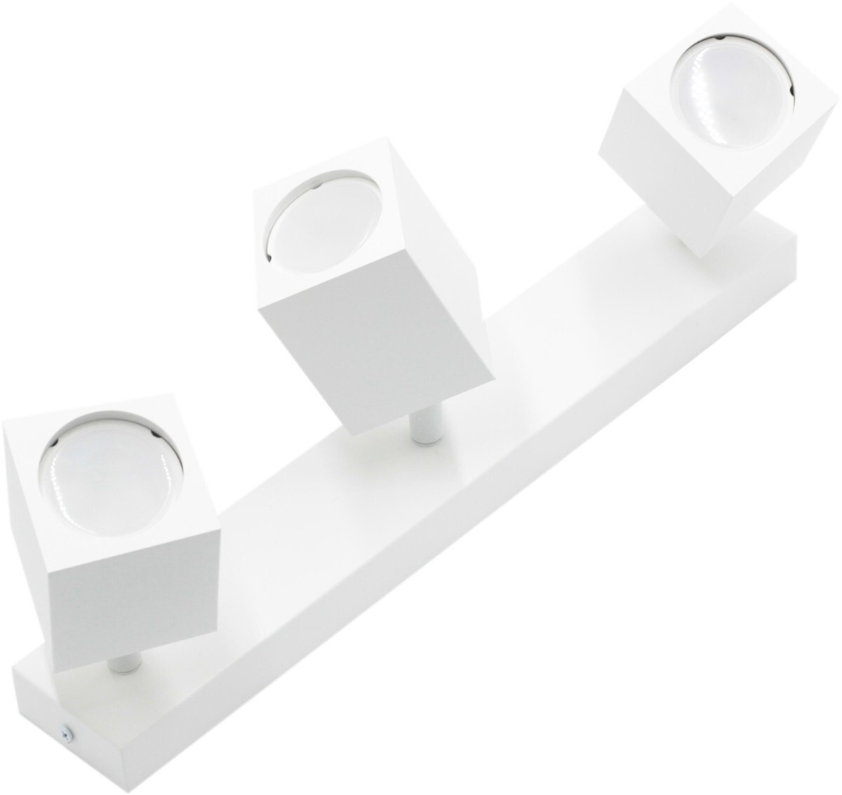 Lampa sufitowa biała QUANTUS 3xGU10x40W wym: 15x38x6 cm IdeaLED