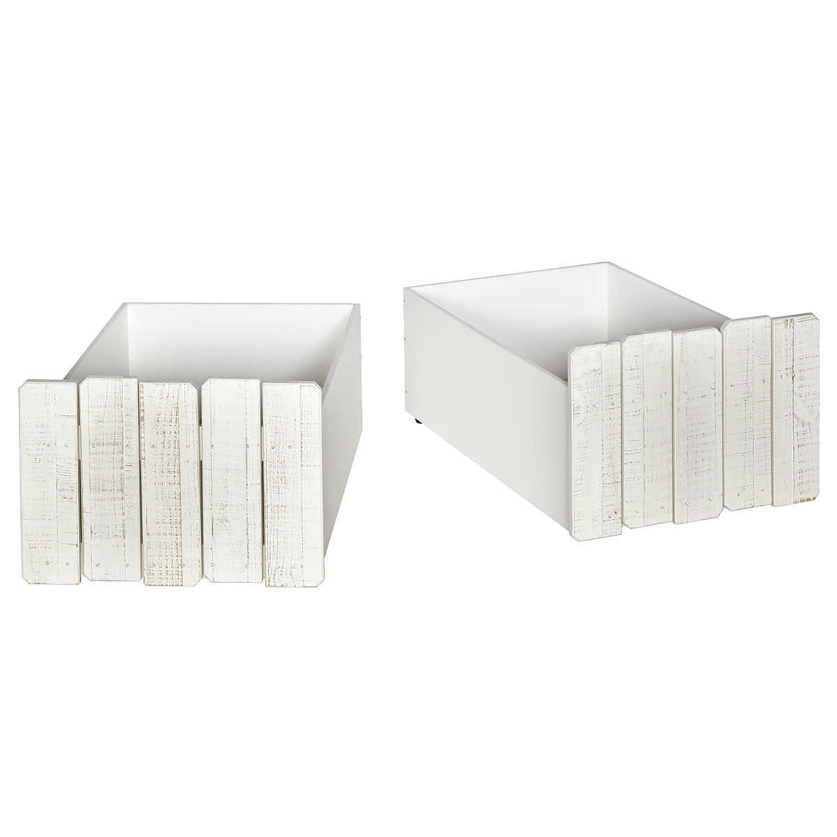 DONNIE - Pack lit avec tiroirs et matelas 90x190 cm bois massif blanc