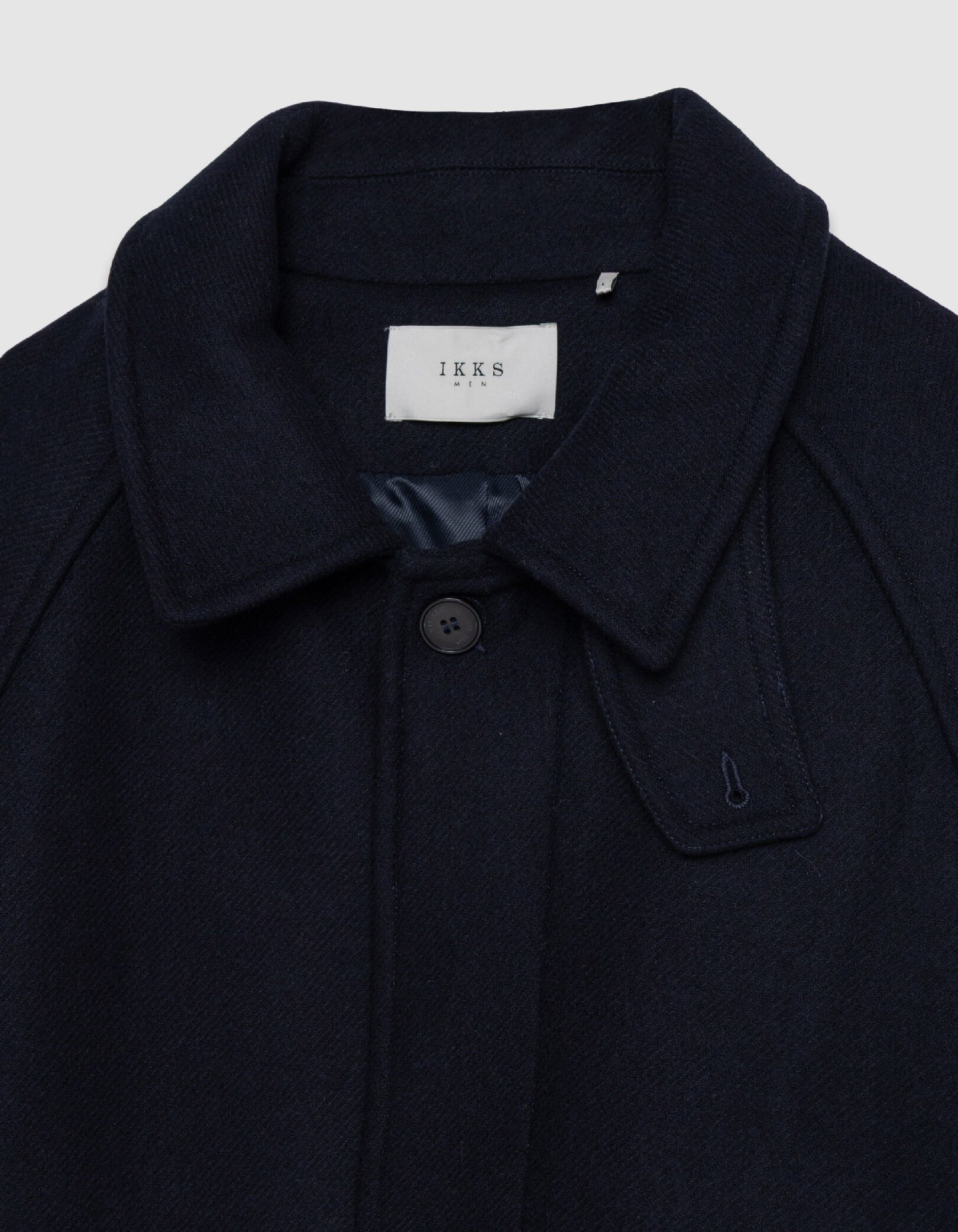 Manteau long bleu marine Homme
