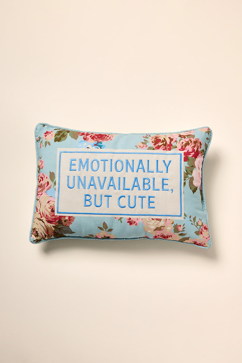 Emotionally Unavaliable Throw Pillow